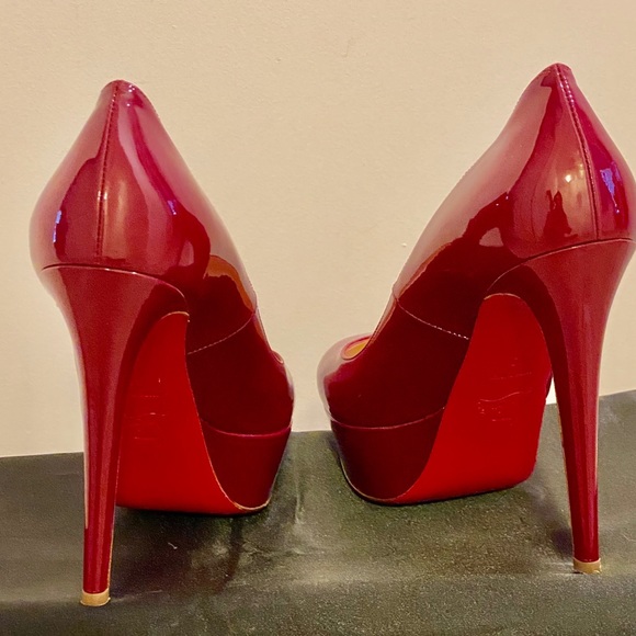 Christian Louboutin Red Bianca Patent Leather - Picture 7 of 8